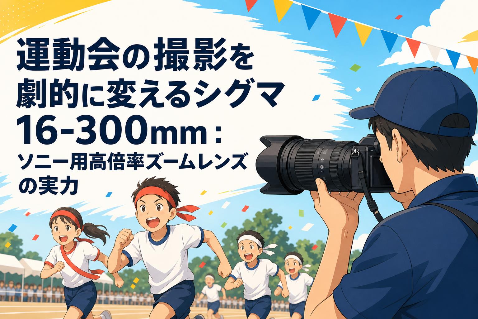運動会の撮影を劇的に変えるシグマ16-300mm：ソニー用高倍率ズームレンズの実力