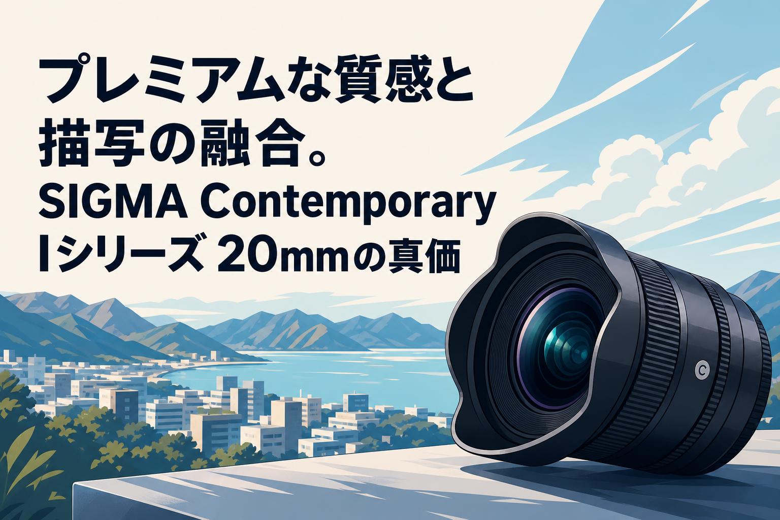 プレミアムな質感と描写の融合。SIGMA Contemporary Iシリーズ 20mmの真価