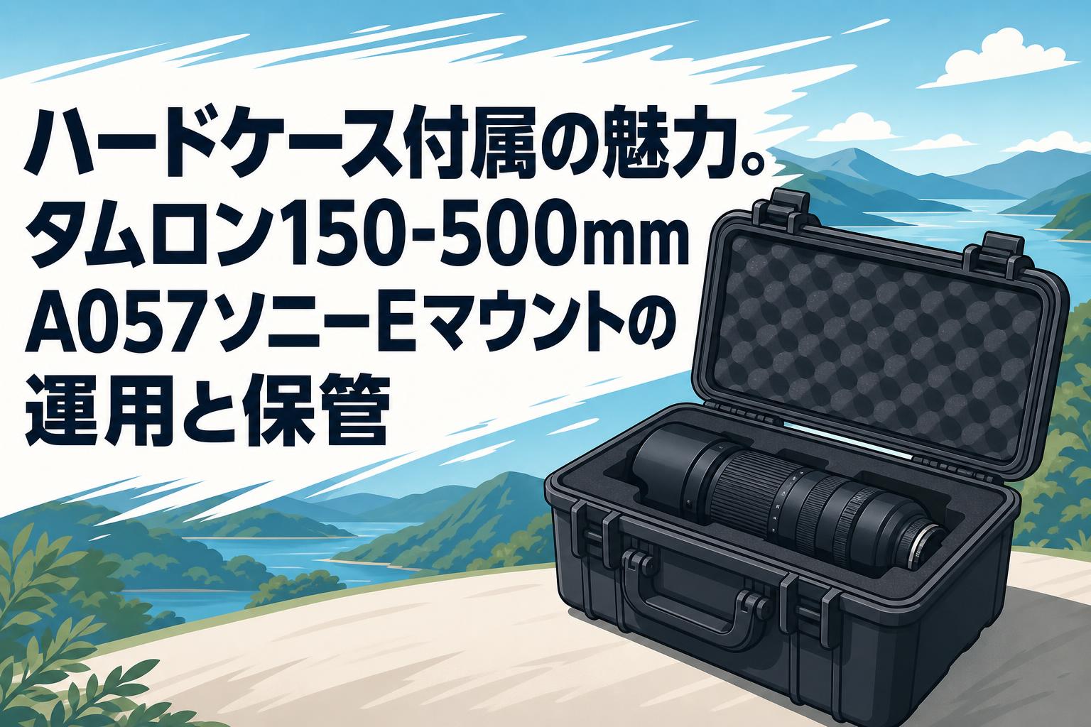 ハードケース付属の魅力。タムロン150-500mm A057ソニーEマウントの運用と保管