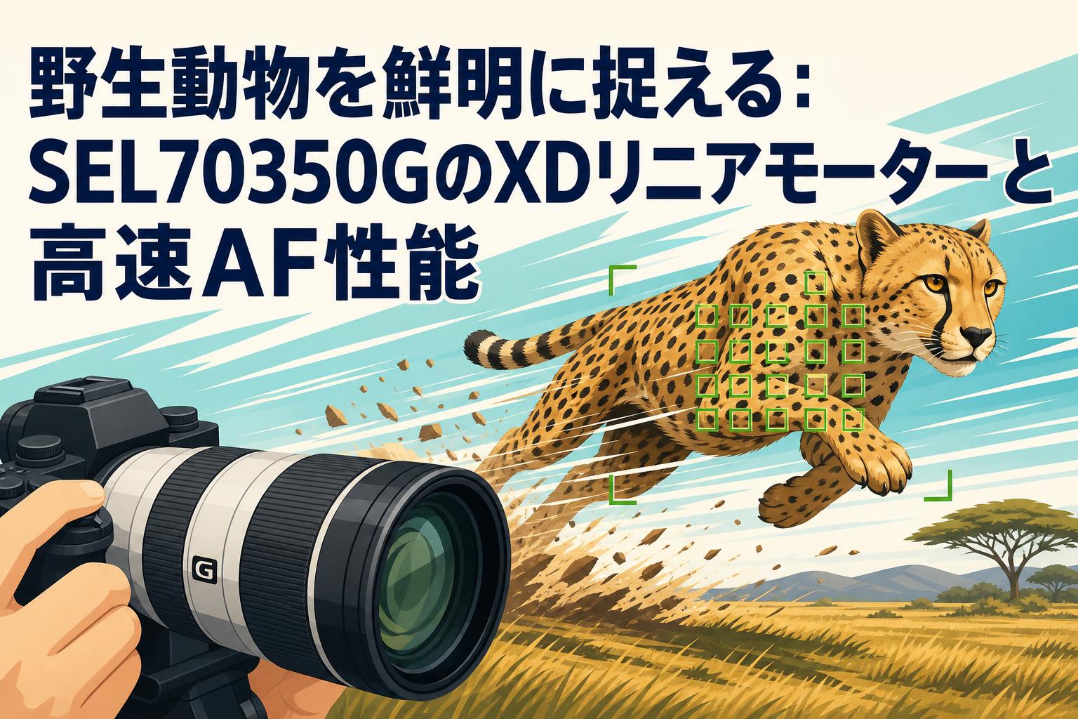野生動物を鮮明に捉える：SEL70350GのXDリニアモーターと高速AF性能
