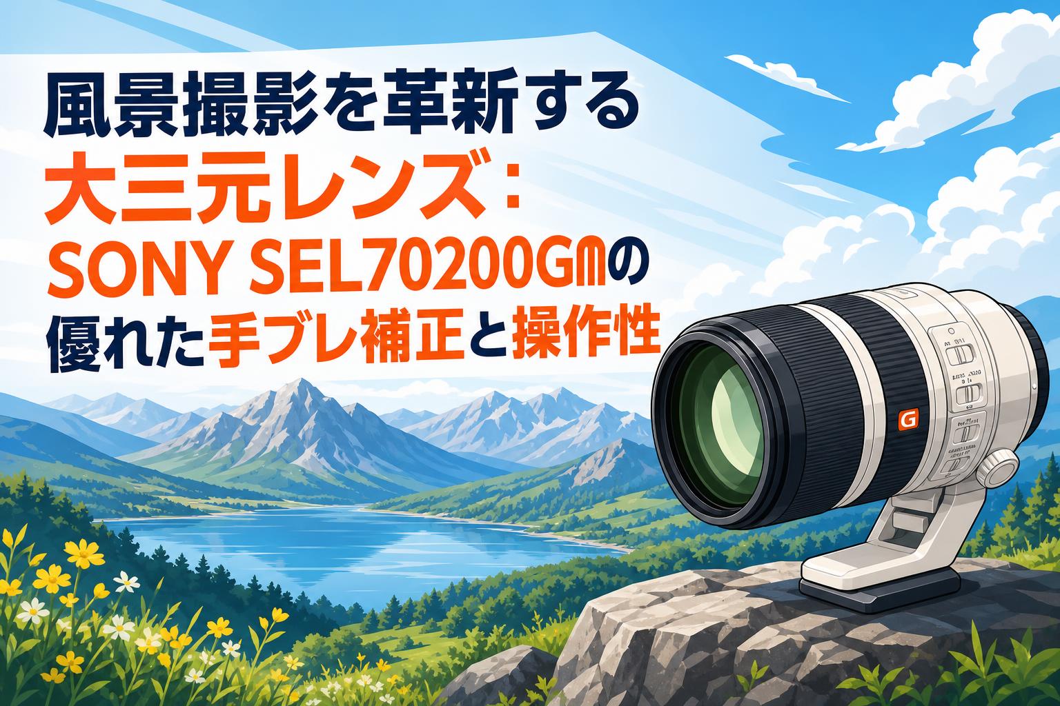風景撮影を革新する大三元レンズ：SONY SEL70200GMの優れた手ブレ補正と操作性