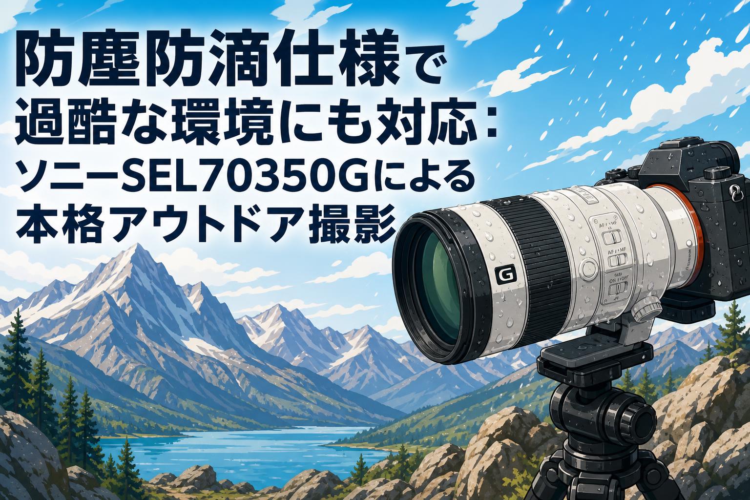 防塵防滴仕様で過酷な環境にも対応：ソニーSEL70350Gによる本格アウトドア撮影