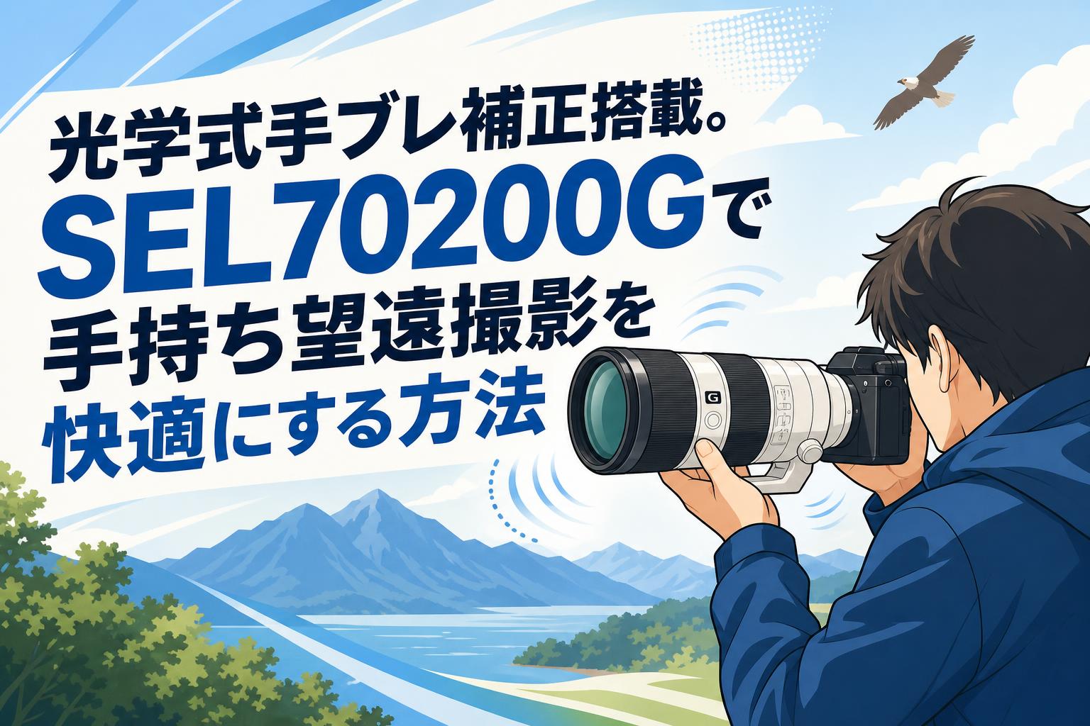 光学式手ブレ補正搭載。SEL70200Gで手持ち望遠撮影を快適にする方法