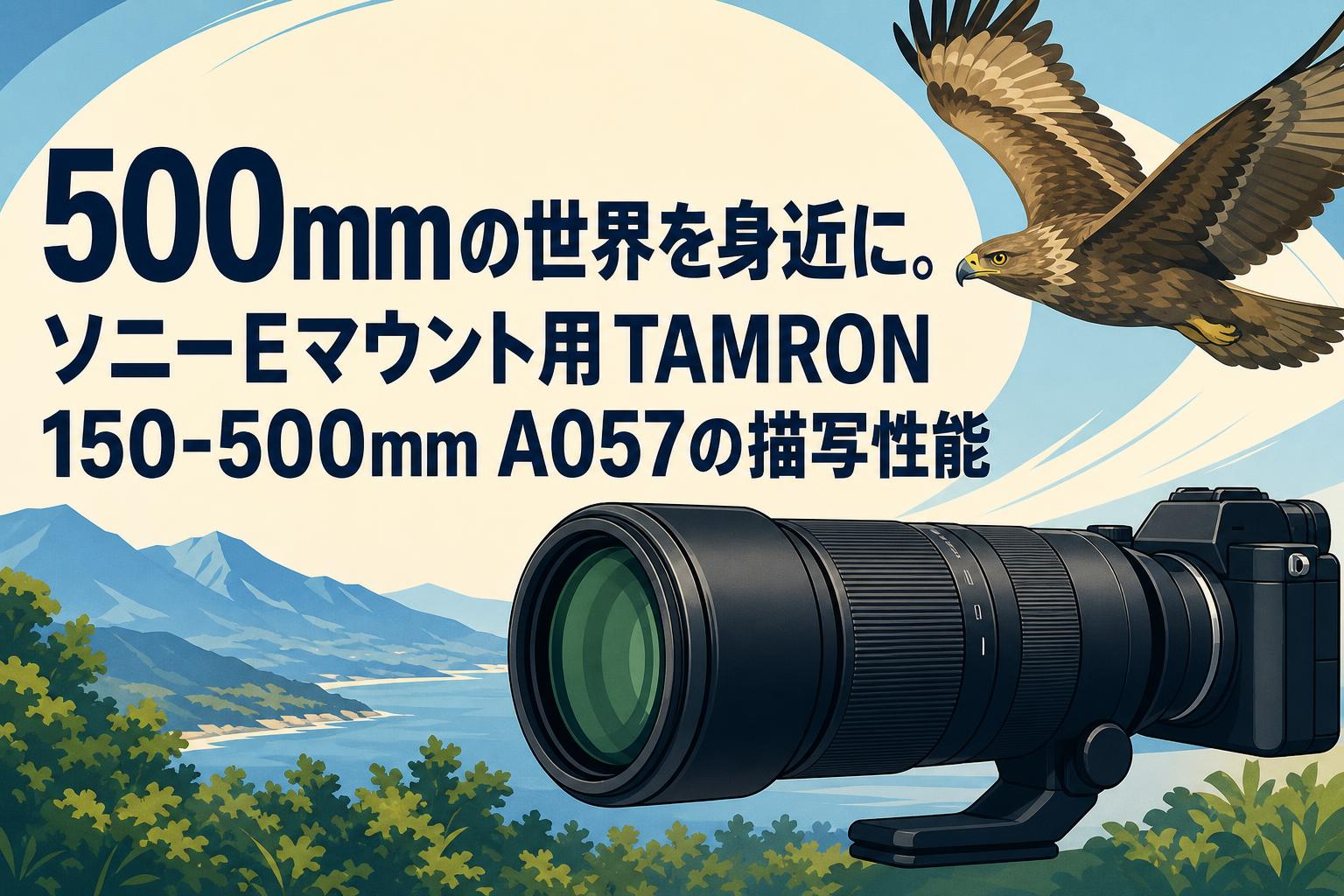 500mmの世界を身近に。ソニーEマウント用TAMRON 150-500mm A057の描写性能