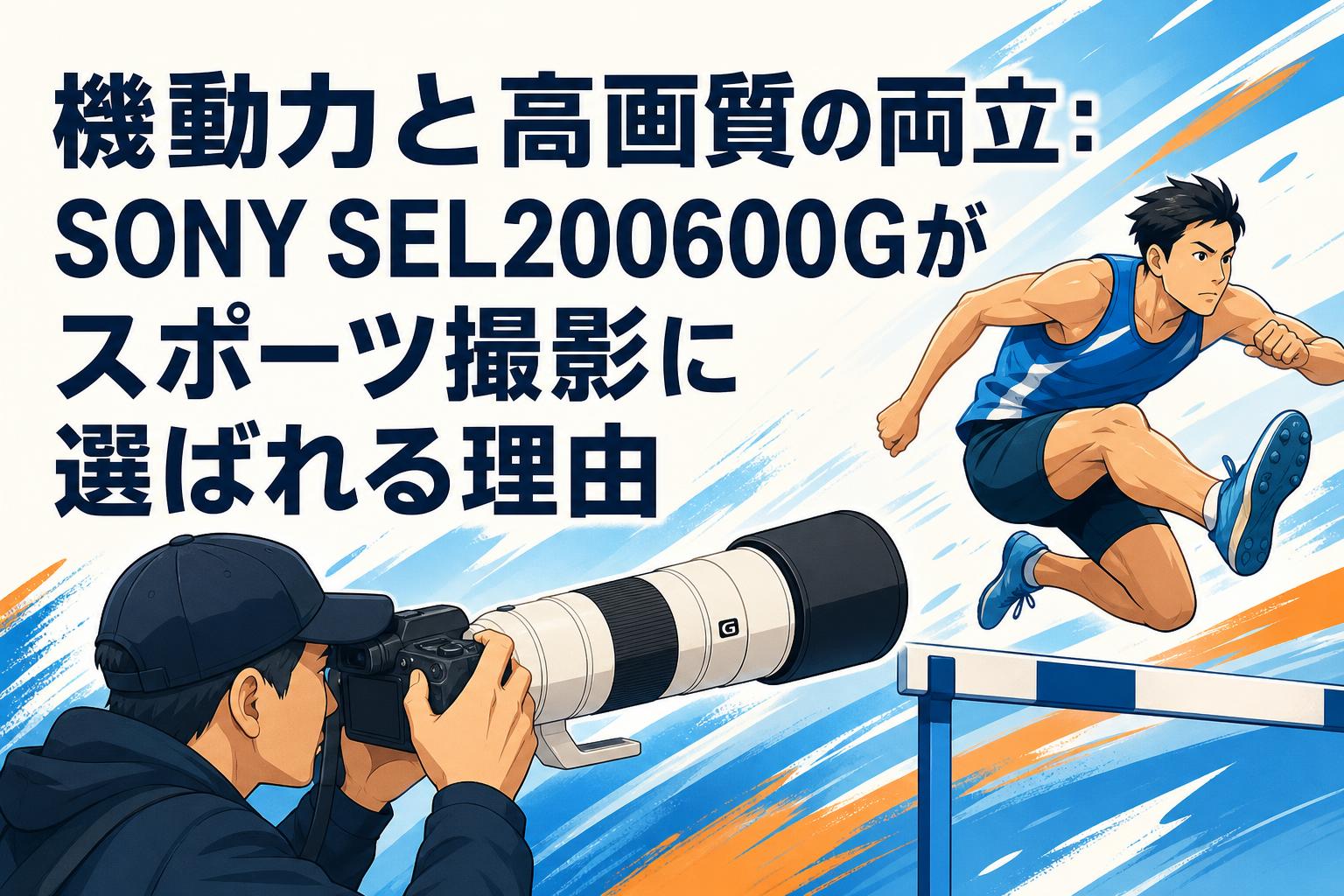 機動力と高画質の両立：SONY SEL200600Gがスポーツ撮影に選ばれる理由
