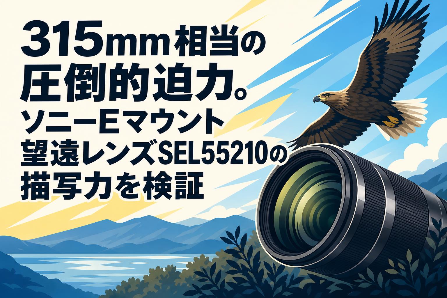 315mm相当の圧倒的迫力。ソニーEマウント望遠レンズSEL55210の描写力を検証