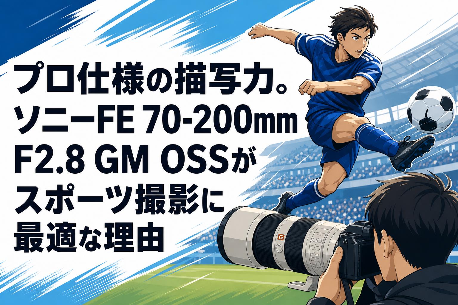 プロ仕様の描写力。ソニーFE 70-200mm F2.8 GM OSSがスポーツ撮影に最適な理由
