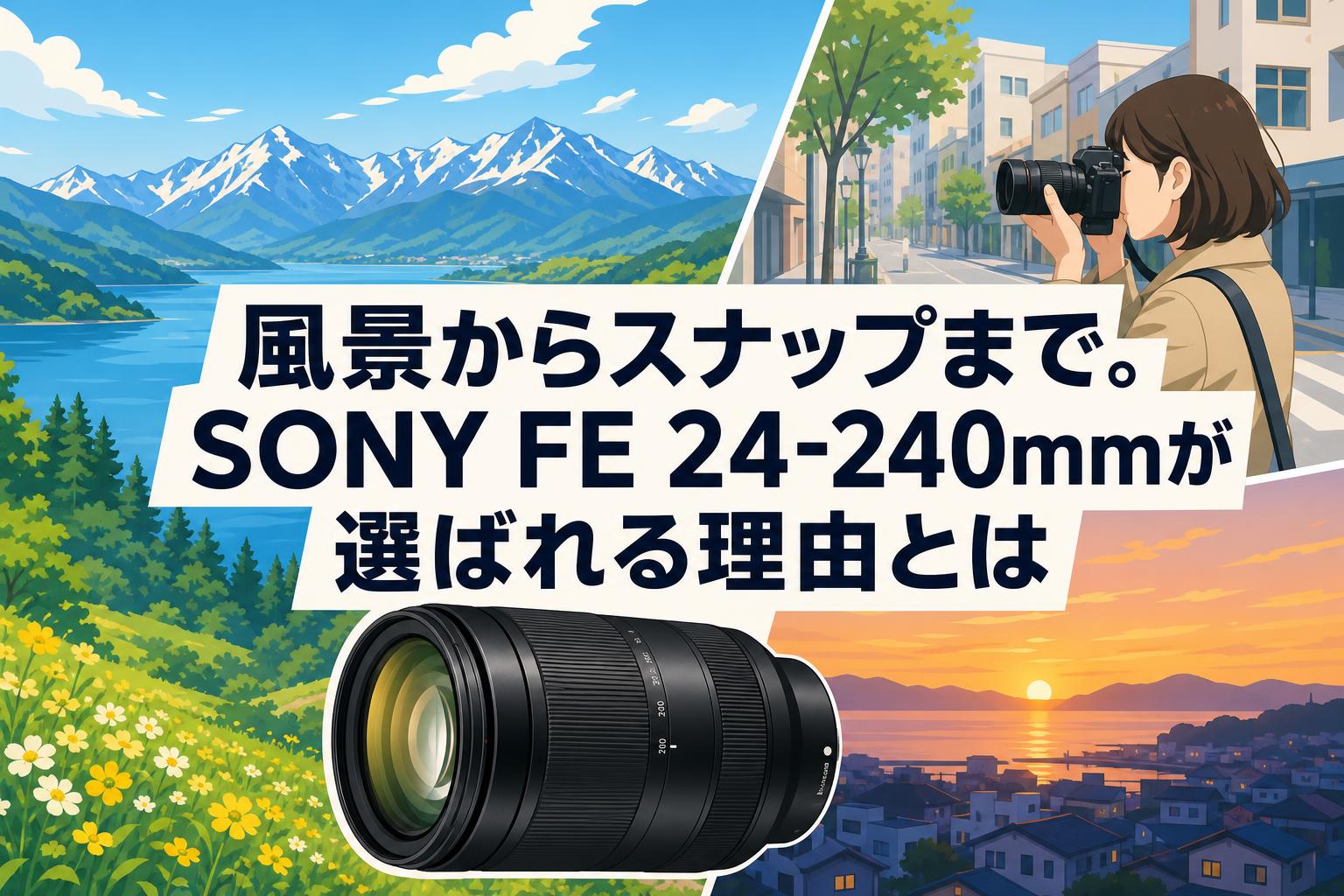 風景からスナップまで。SONY FE 24-240mmが選ばれる理由とは