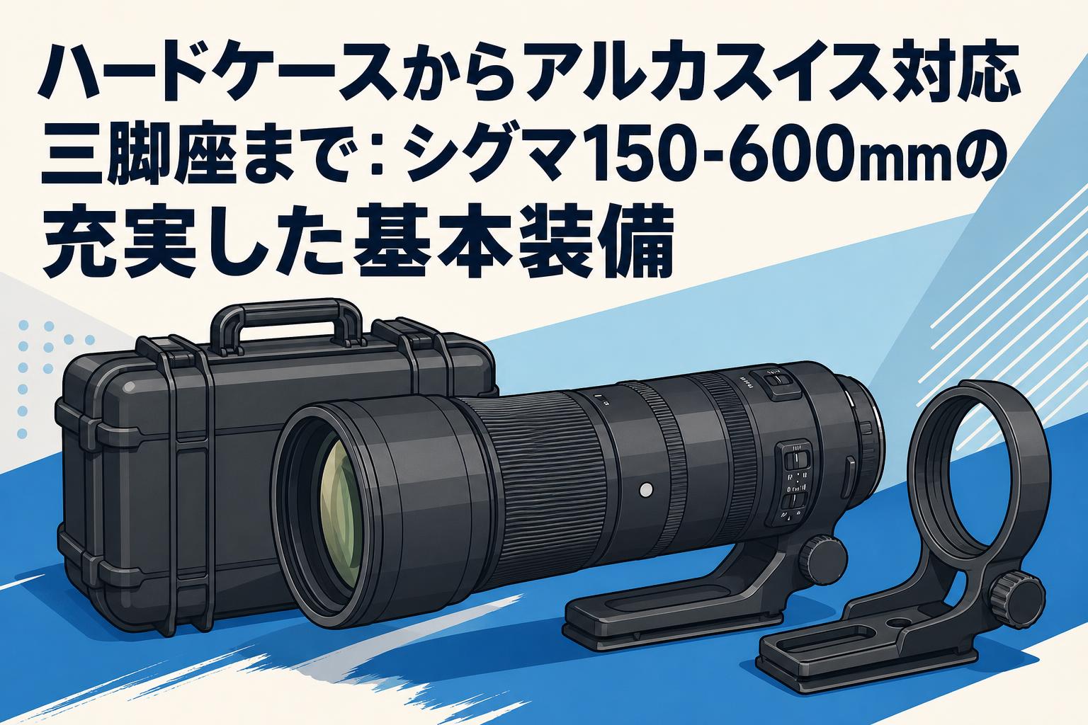 ハードケースからアルカスイス対応三脚座まで：シグマ150-600mmの充実した基本装備