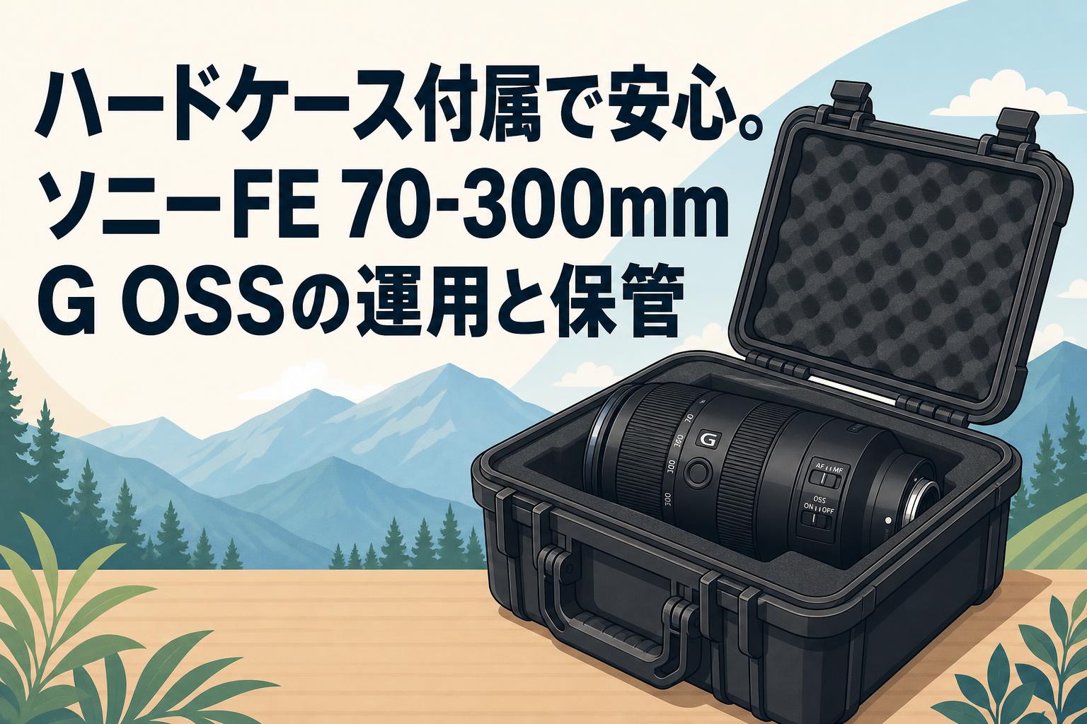 ハードケース付属で安心。ソニーFE 70-300mm G OSSの運用と保管