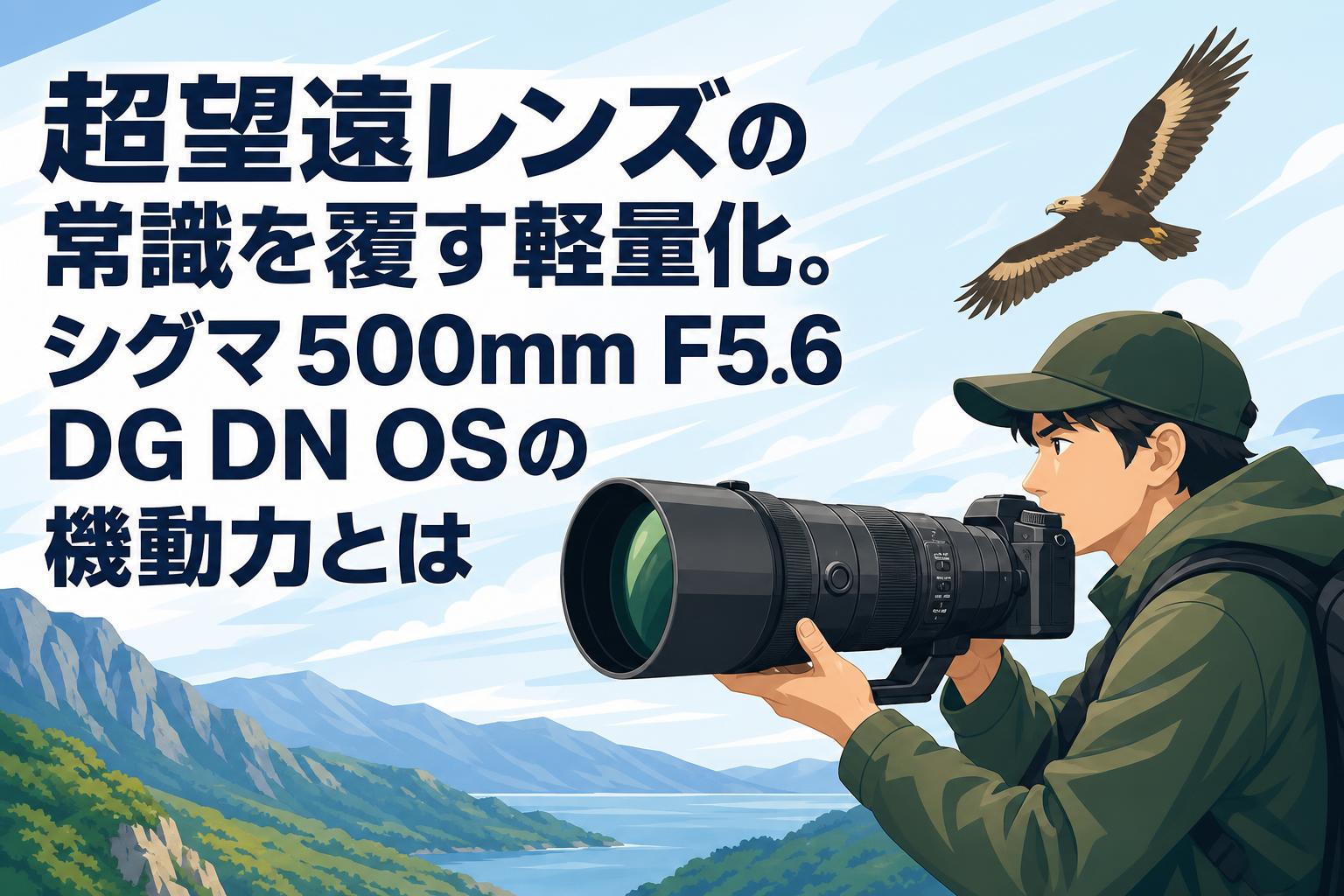 超望遠レンズの常識を覆す軽量化。シグマ500mm F5.6 DG DN OSの機動力とは