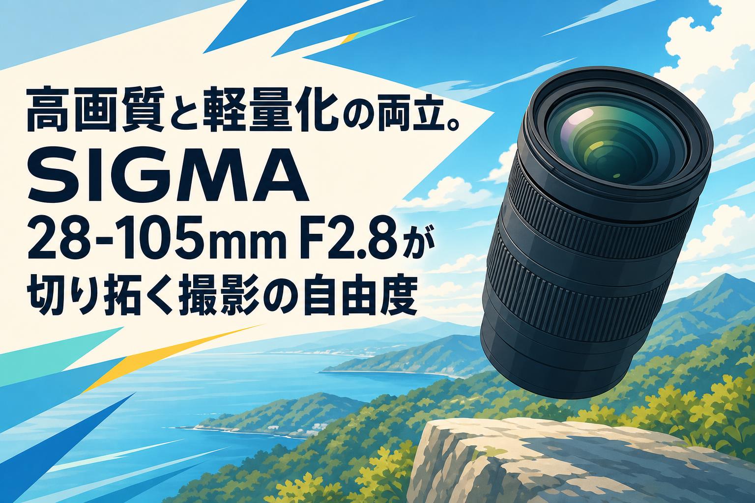 高画質と軽量化の両立。SIGMA 28-105mm F2.8が切り拓く撮影の自由度