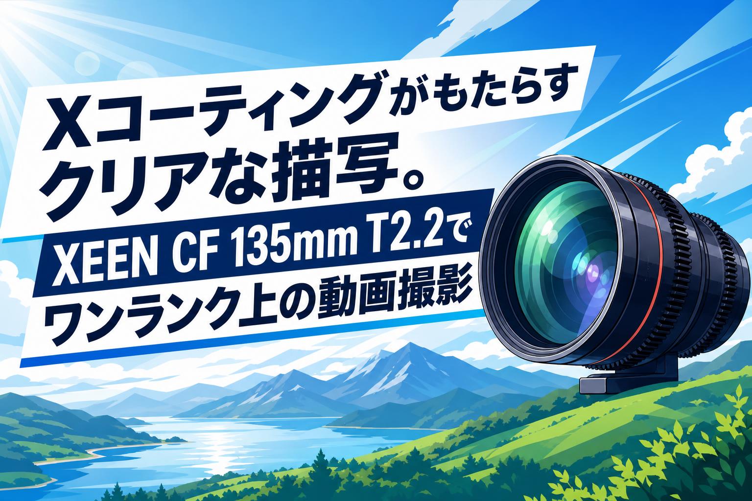 Xコーティングがもたらすクリアな描写。XEEN CF 135mm T2.2でワンランク上の動画撮影