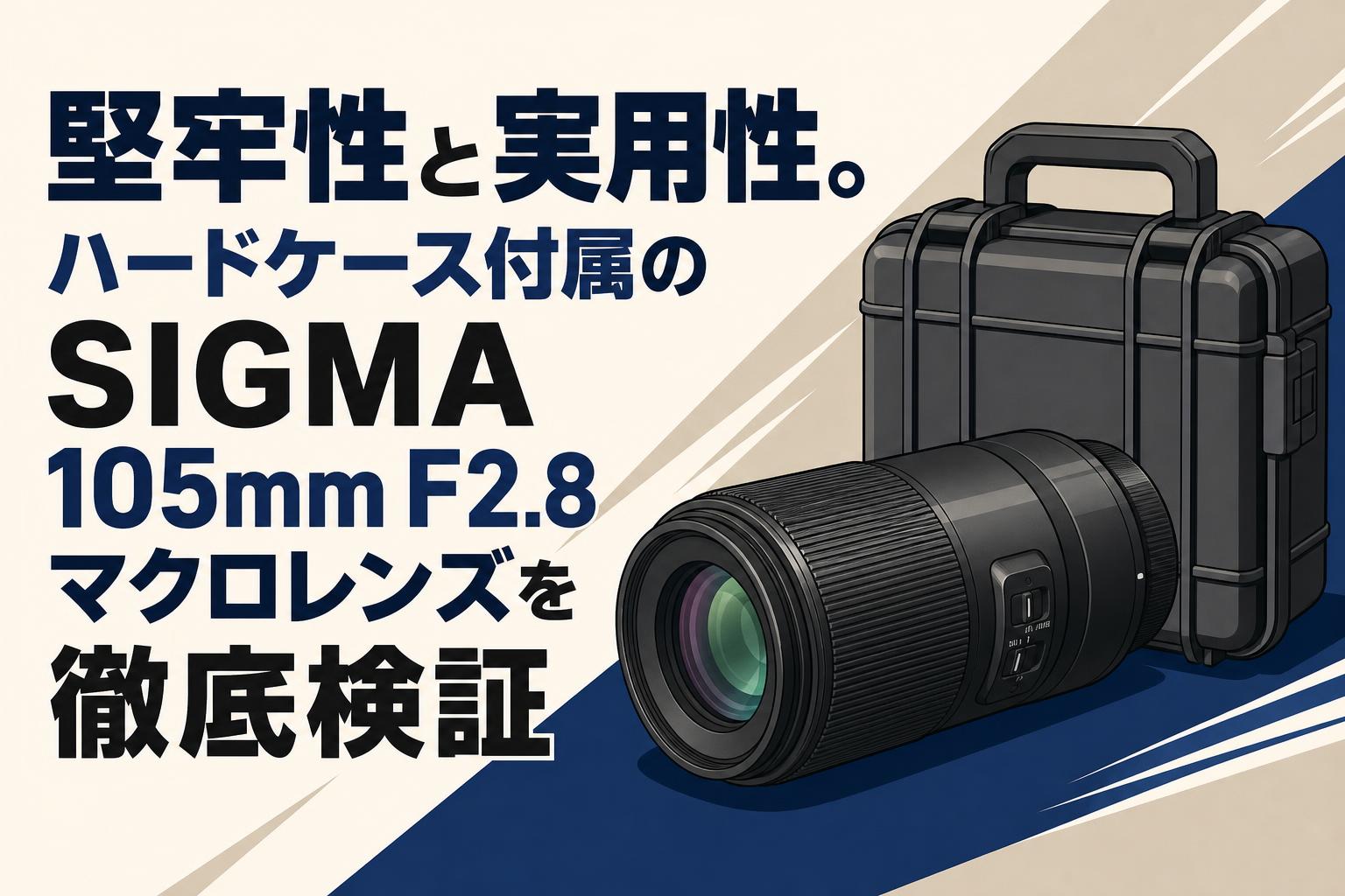 堅牢性と実用性。ハードケース付属のSIGMA 105mm F2.8マクロレンズを徹底検証