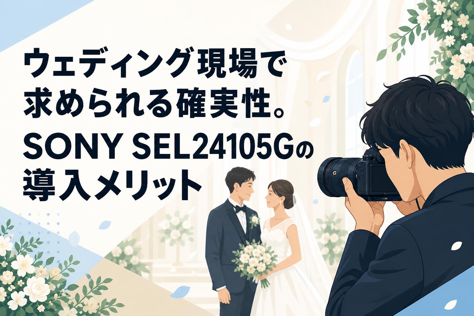 ウェディング現場で求められる確実性。SONY SEL24105Gの導入メリット