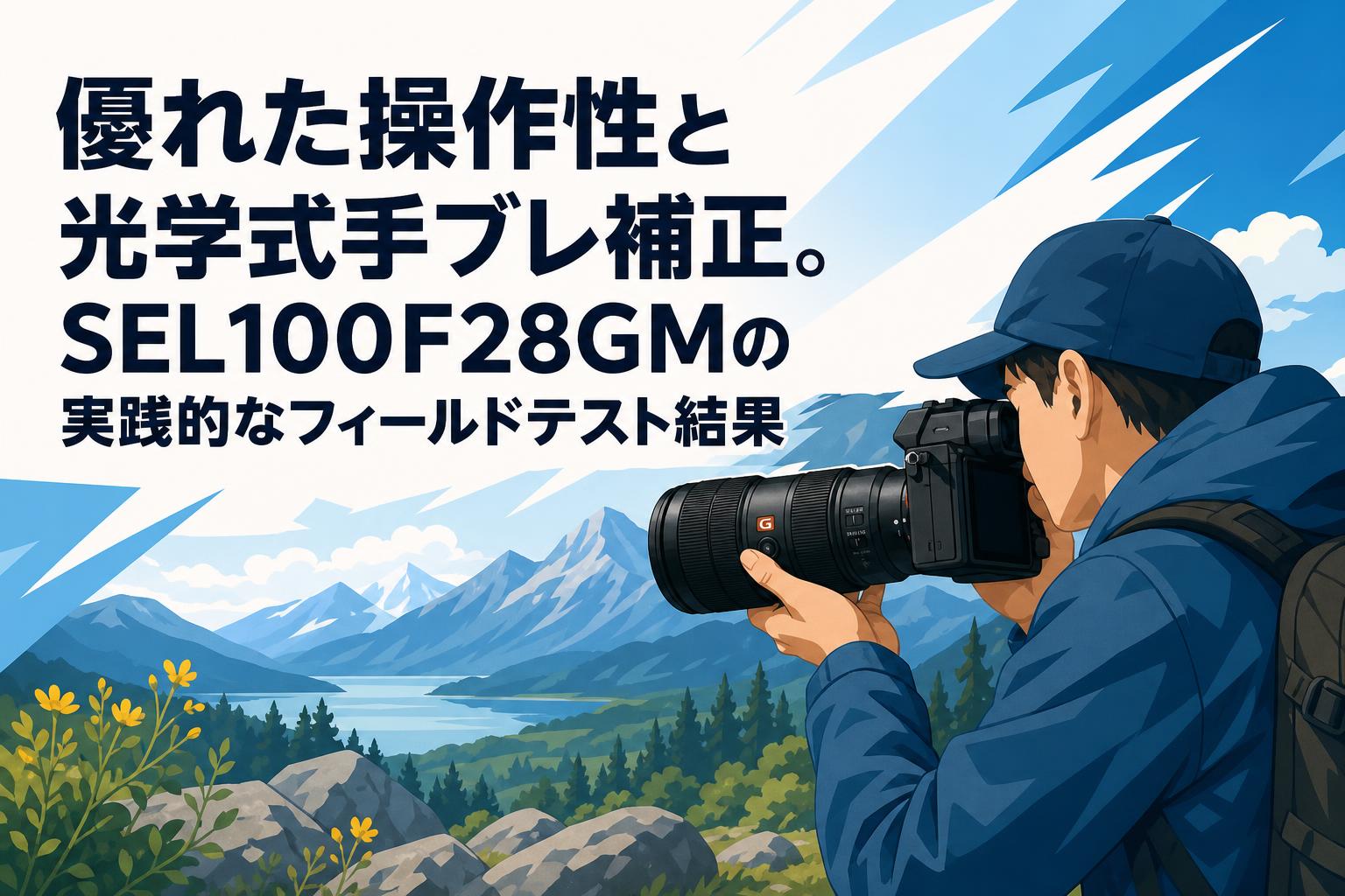 優れた操作性と光学式手ブレ補正。SEL100F28GMの実践的なフィールドテスト結果