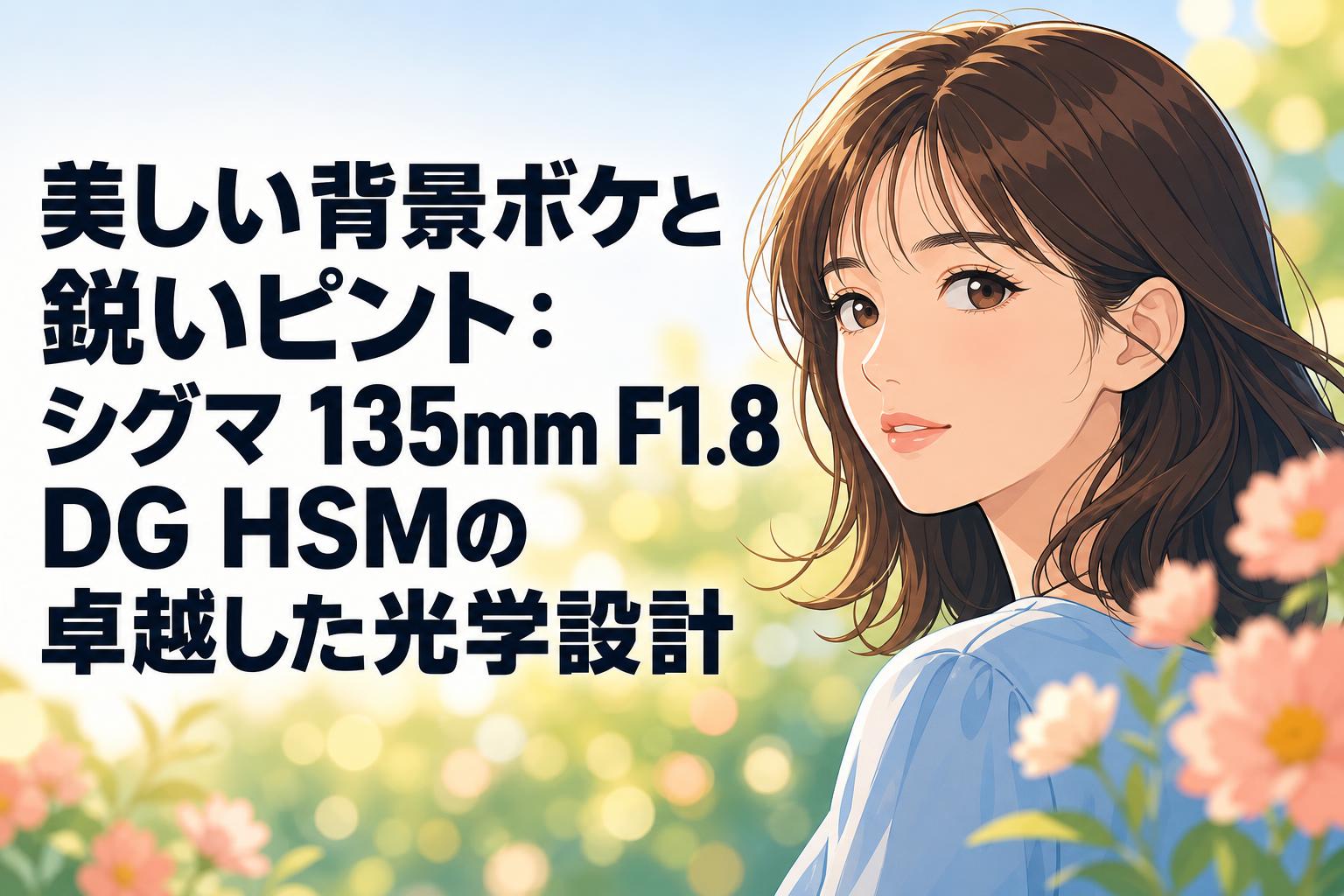 美しい背景ボケと鋭いピント：シグマ 135mm F1.8 DG HSMの卓越した光学設計