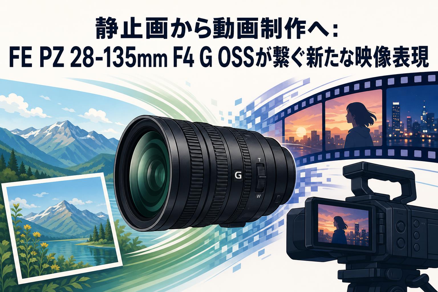 静止画から動画制作へ：FE PZ 28-135mm F4 G OSSが繋ぐ新たな映像表現