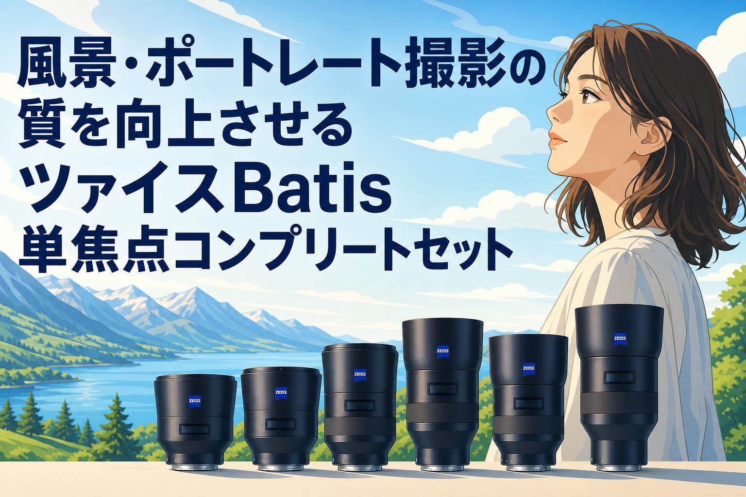風景・ポートレート撮影の質を向上させるツァイスBatis単焦点コンプリートセット