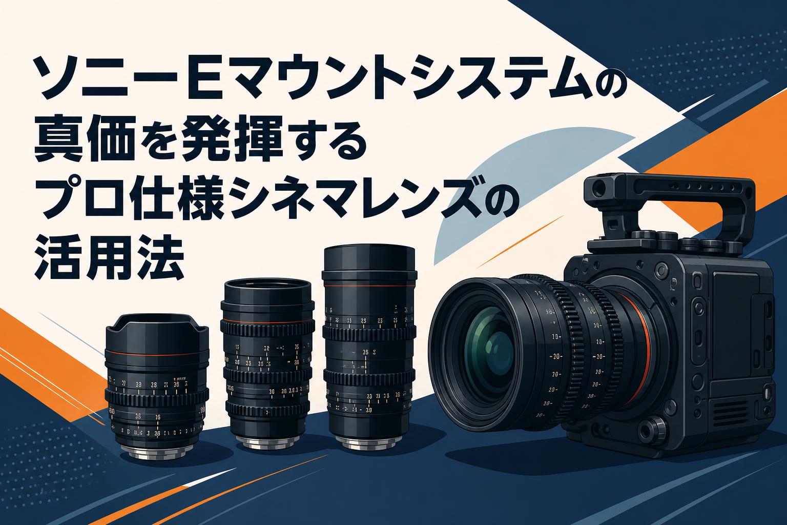 ソニーEマウントシステムの真価を発揮するプロ仕様シネマレンズの活用法