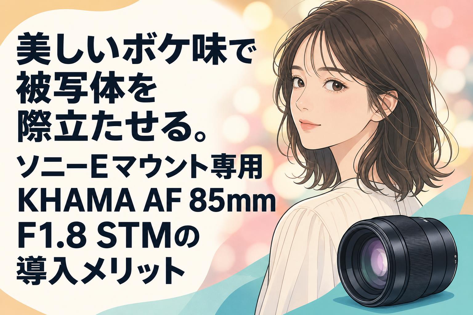 美しいボケ味で被写体を際立たせる。ソニーEマウント専用KHAMA AF 85mm F1.8 STMの導入メリット