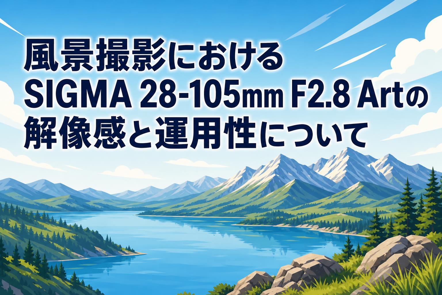 風景撮影におけるSIGMA 28-105mm F2.8 Artの解像感と運用性について