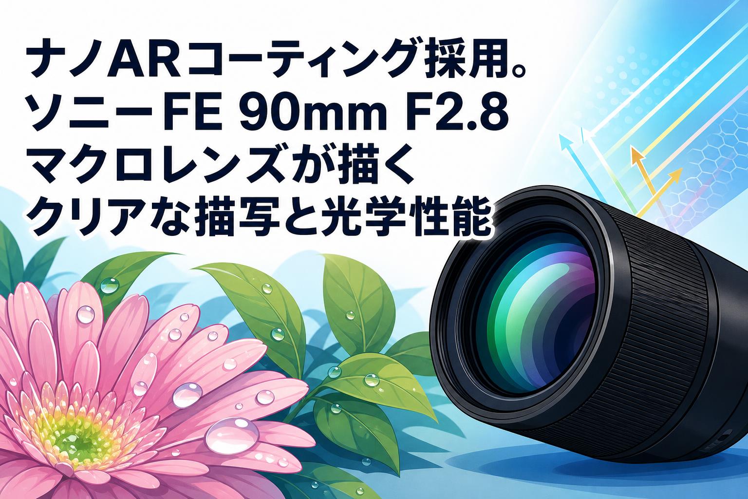ナノARコーティング採用。ソニーFE 90mm F2.8マクロレンズが描くクリアな描写と光学性能