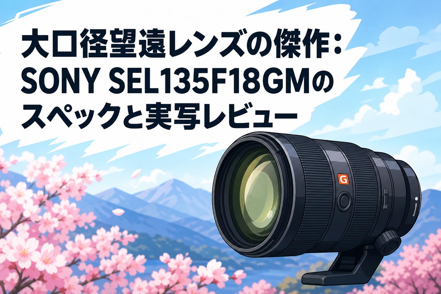 大口径望遠レンズの傑作：SONY SEL135F18GMのスペックと実写レビュー