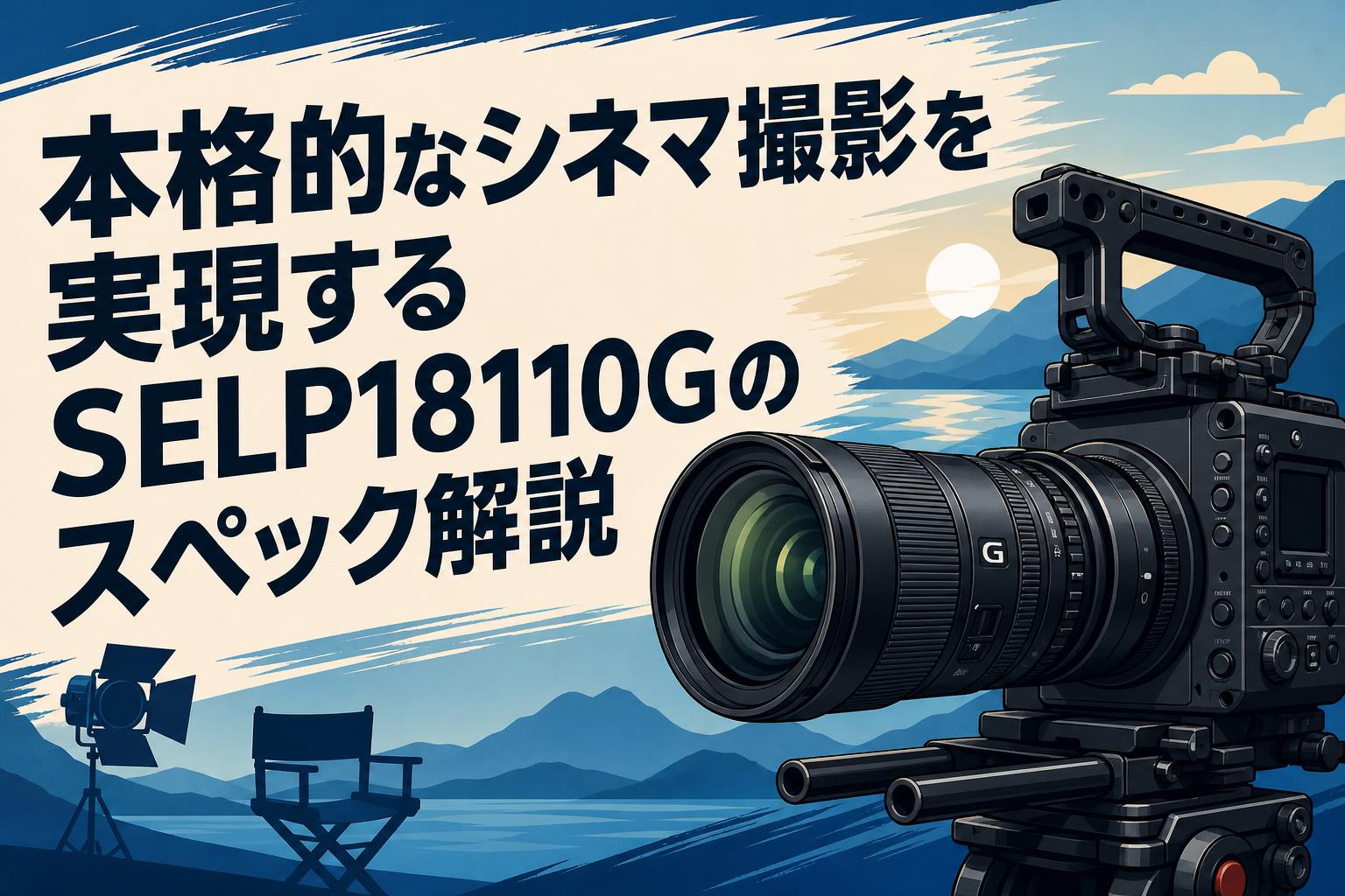 本格的なシネマ撮影を実現するSELP18110Gのスペック解説
