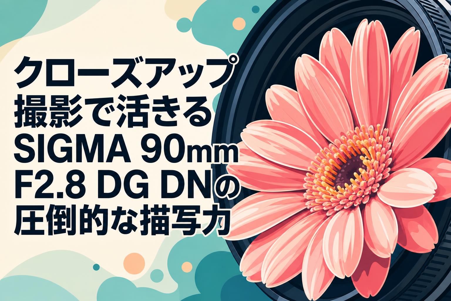 クローズアップ撮影で活きるSIGMA 90mm F2.8 DG DNの圧倒的な描写力