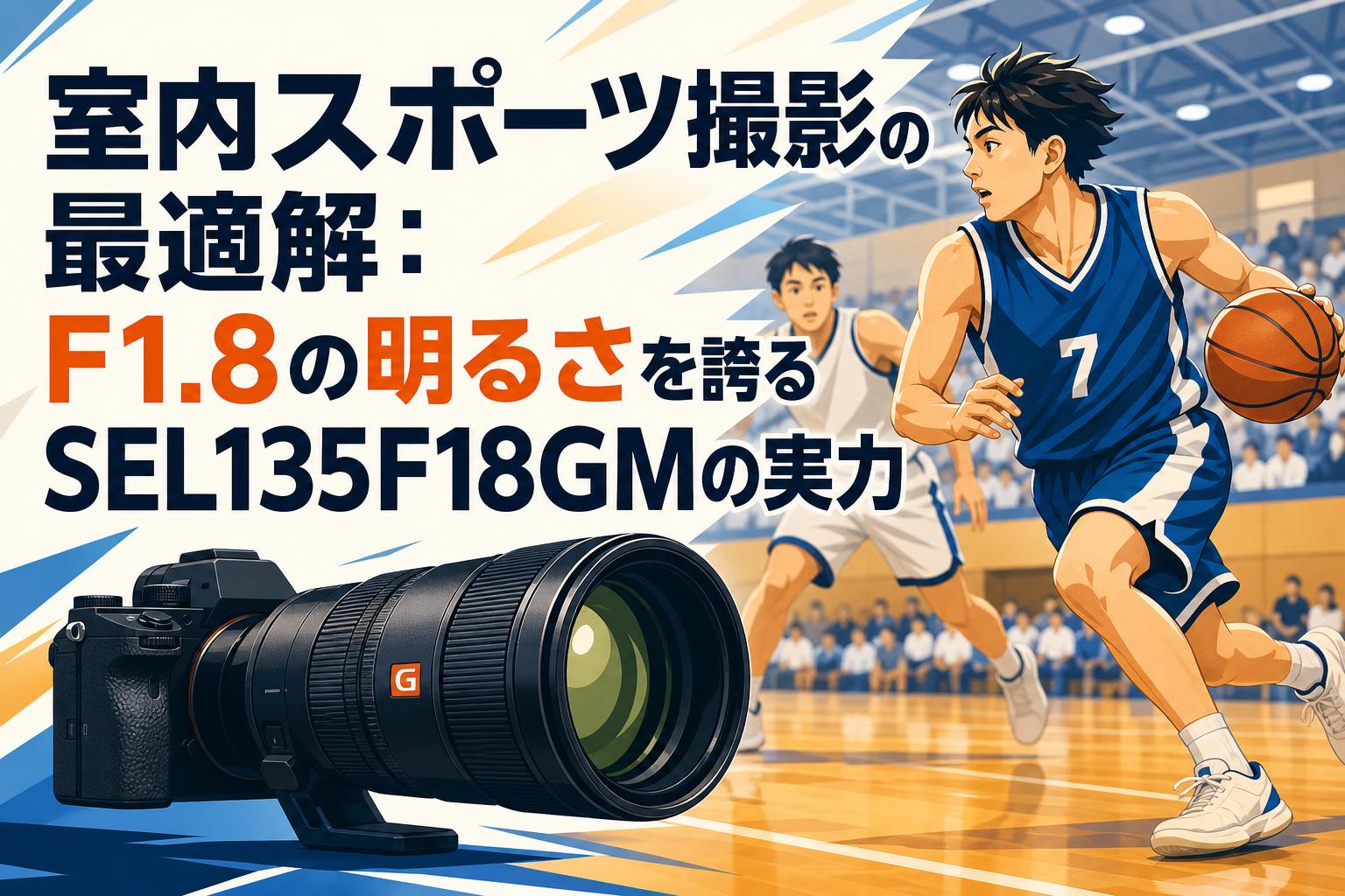 室内スポーツ撮影の最適解：F1.8の明るさを誇るSEL135F18GMの実力