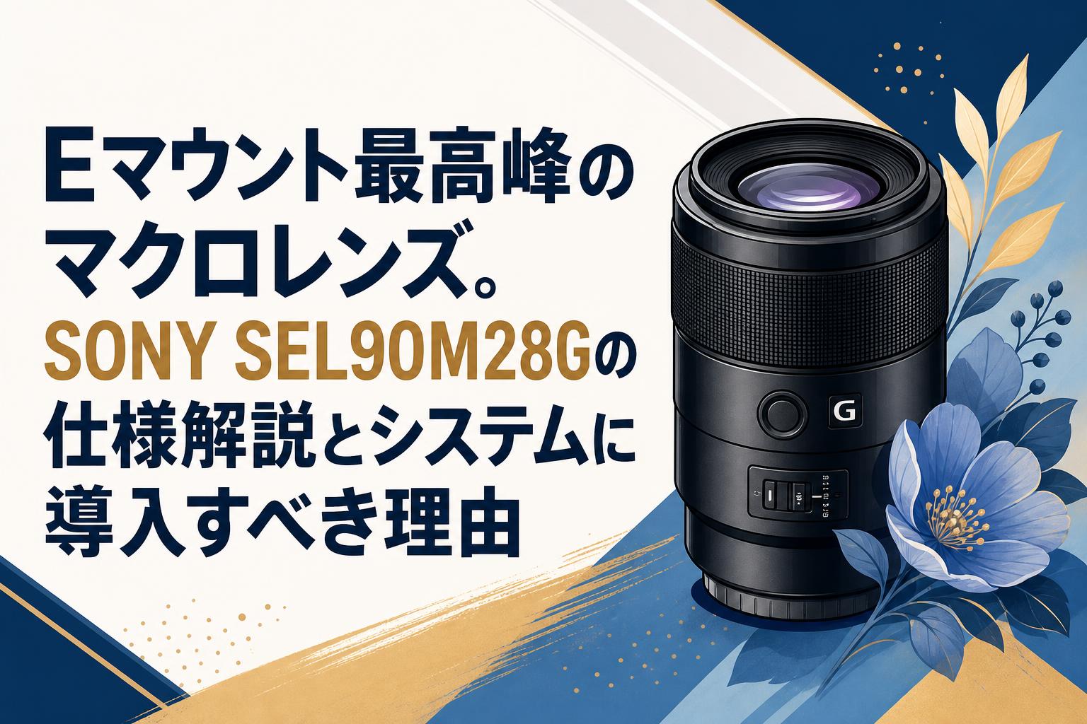 Eマウント最高峰のマクロレンズ。SONY SEL90M28Gの仕様解説とシステムに導入すべき理由