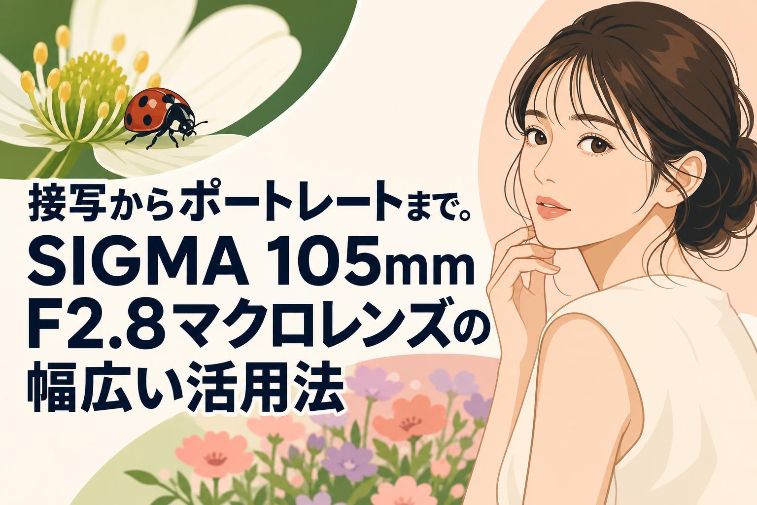 接写からポートレートまで。SIGMA 105mm F2.8マクロレンズの幅広い活用法