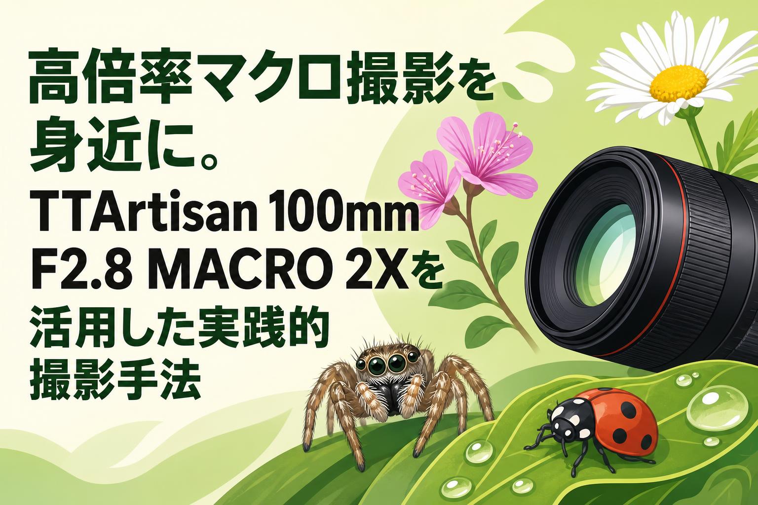 高倍率マクロ撮影を身近に。TTArtisan 100mm F2.8 MACRO 2Xを活用した実践的撮影手法