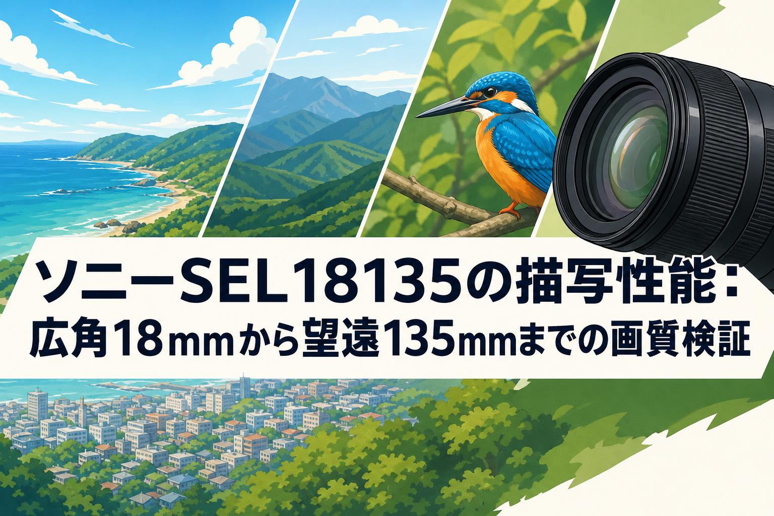 ソニーSEL18135の描写性能：広角18mmから望遠135mmまでの画質検証