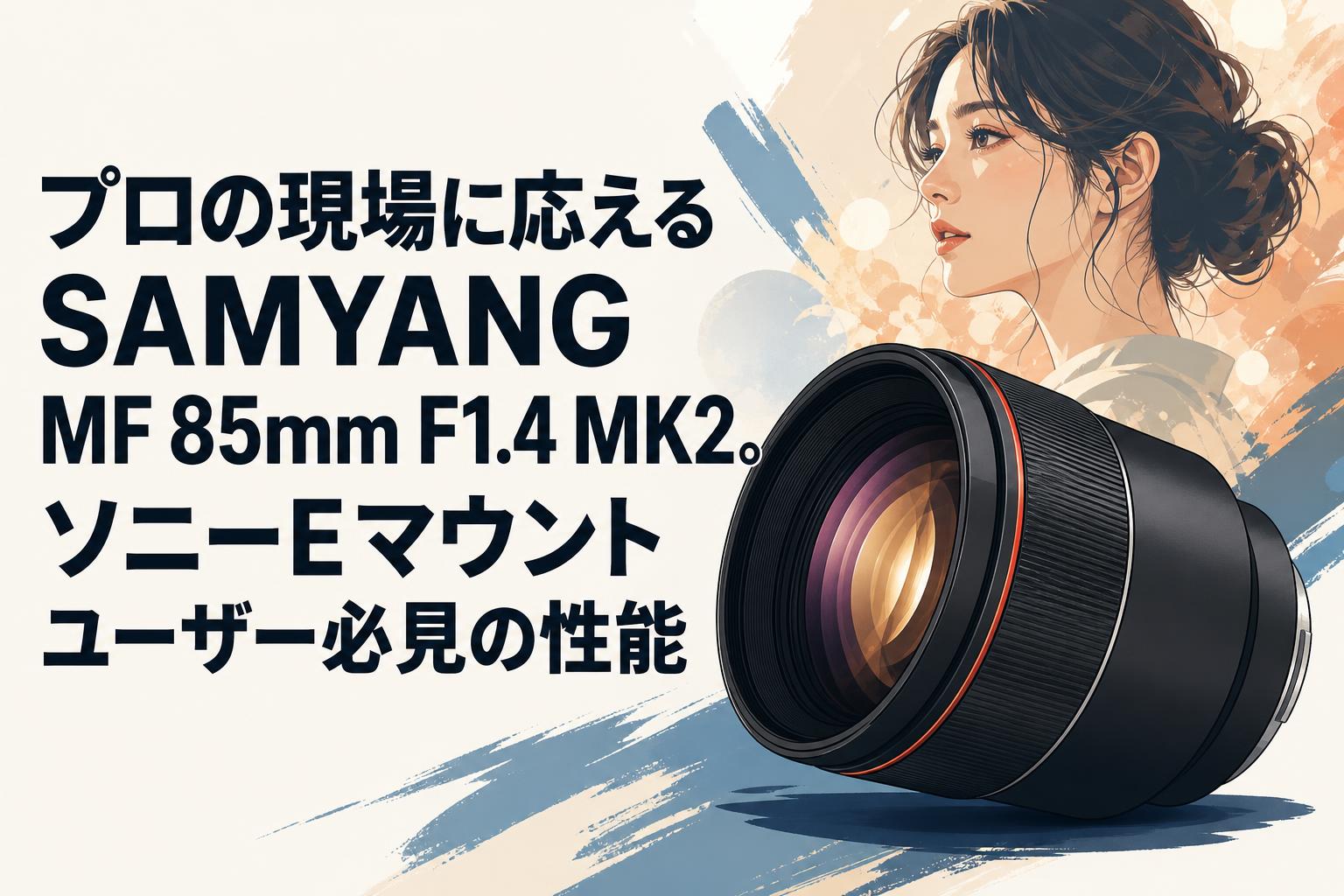プロの現場に応えるSAMYANG MF 85mm F1.4 MK2。ソニーEマウントユーザー必見の性能
