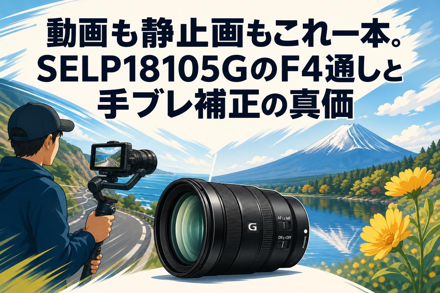 動画も静止画もこれ一本。SELP18105GのF4通しと手ブレ補正の真価