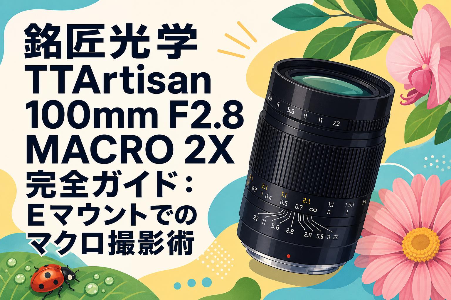 銘匠光学 TTArtisan 100mm F2.8 MACRO 2X 完全ガイド：Eマウントでのマクロ撮影術