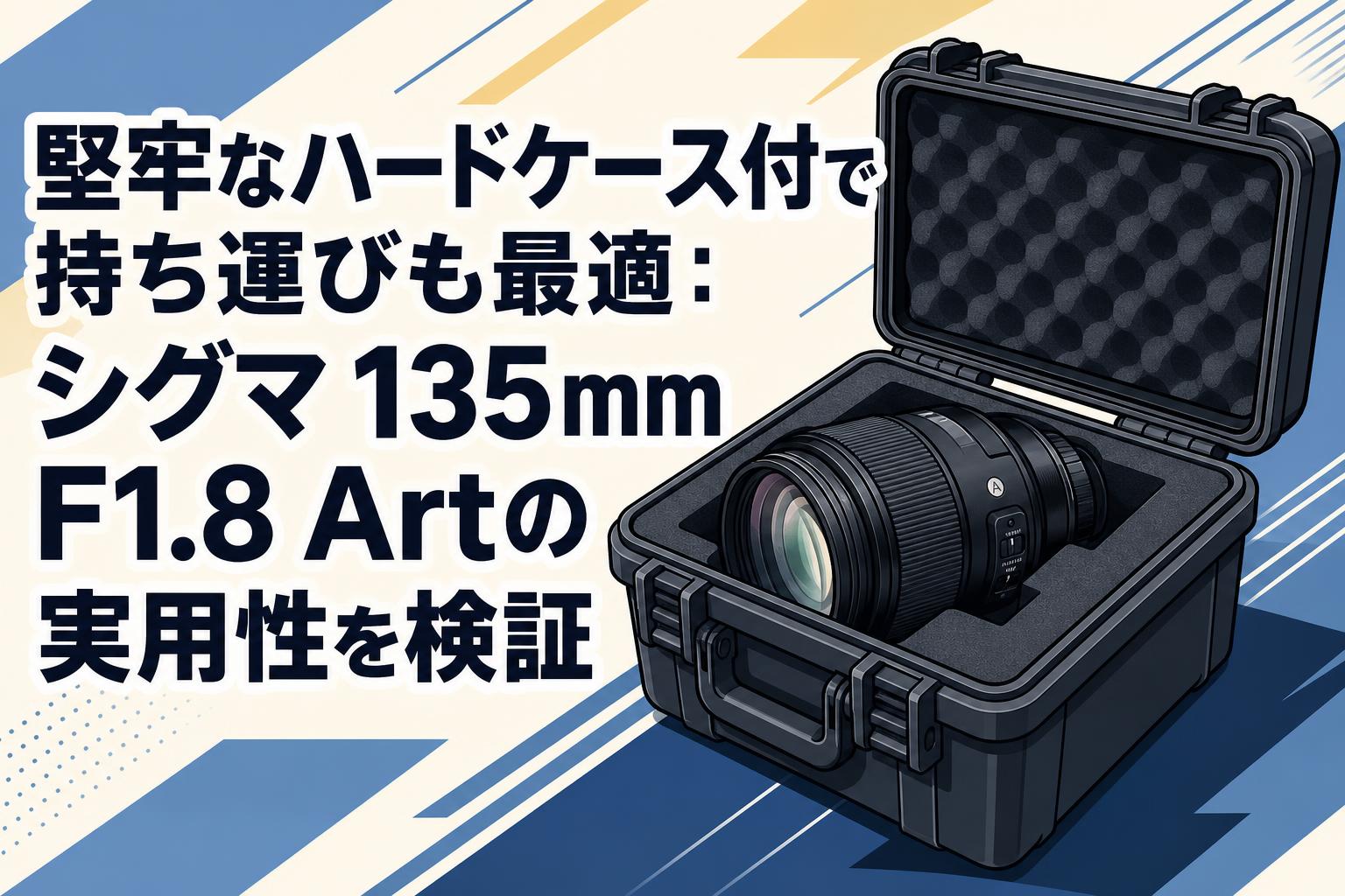 堅牢なハードケース付で持ち運びも最適：シグマ 135mm F1.8 Artの実用性を検証