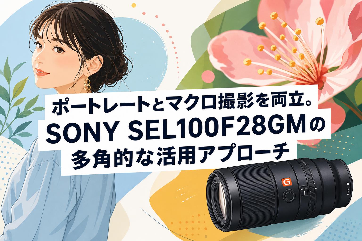 ポートレートとマクロ撮影を両立。SONY SEL100F28GMの多角的な活用アプローチ