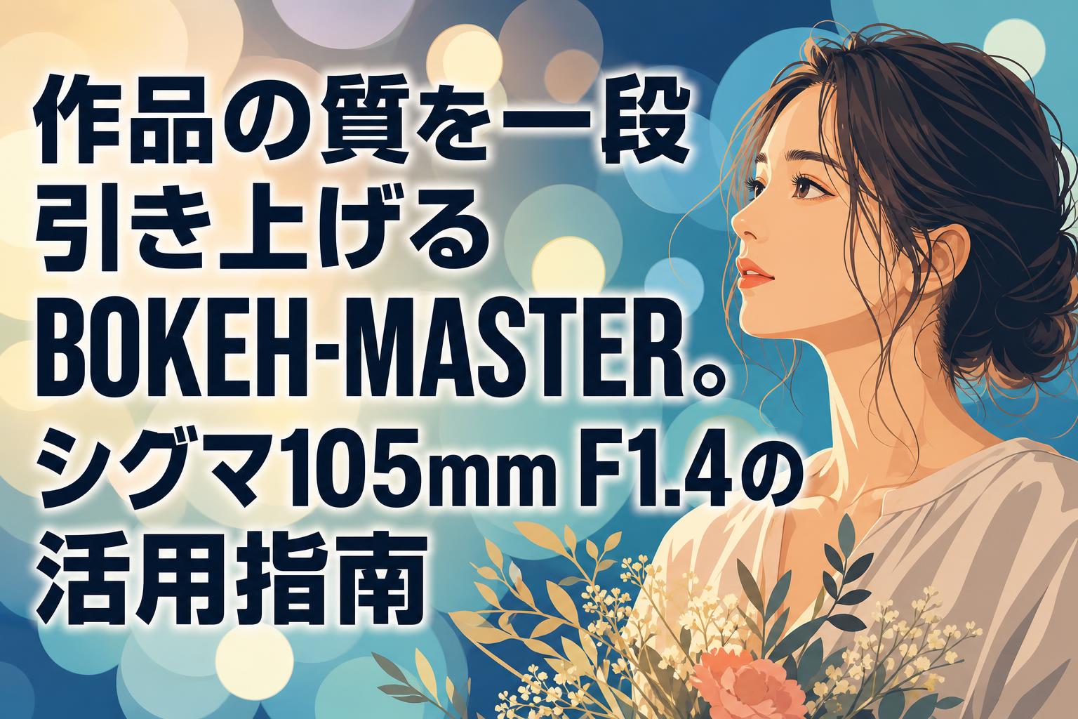 作品の質を一段引き上げるBOKEH-MASTER。シグマ105mm F1.4の活用指南