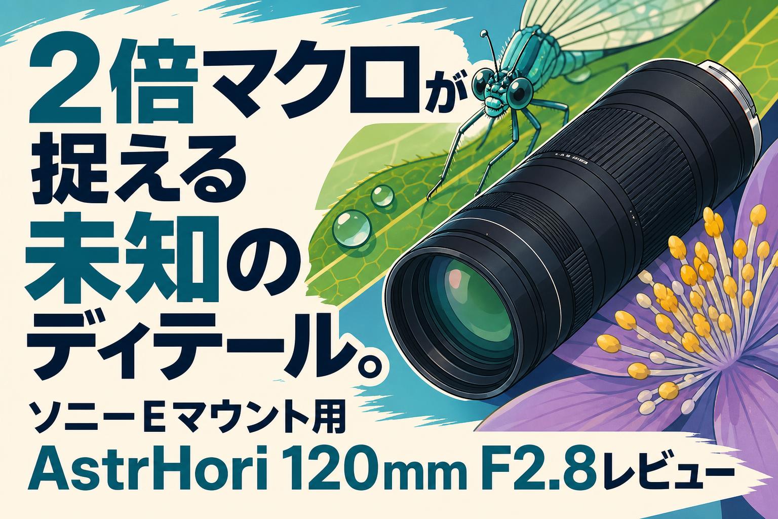 2倍マクロが捉える未知のディテール。ソニーEマウント用AstrHori 120mm F2.8レビュー