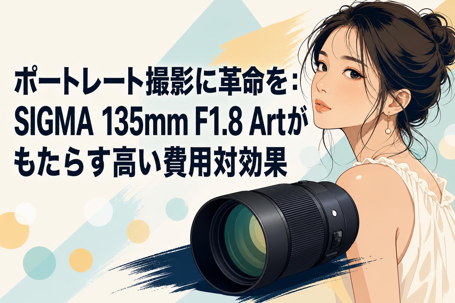 ポートレート撮影に革命を：SIGMA 135mm F1.8 Artがもたらす高い費用対効果
