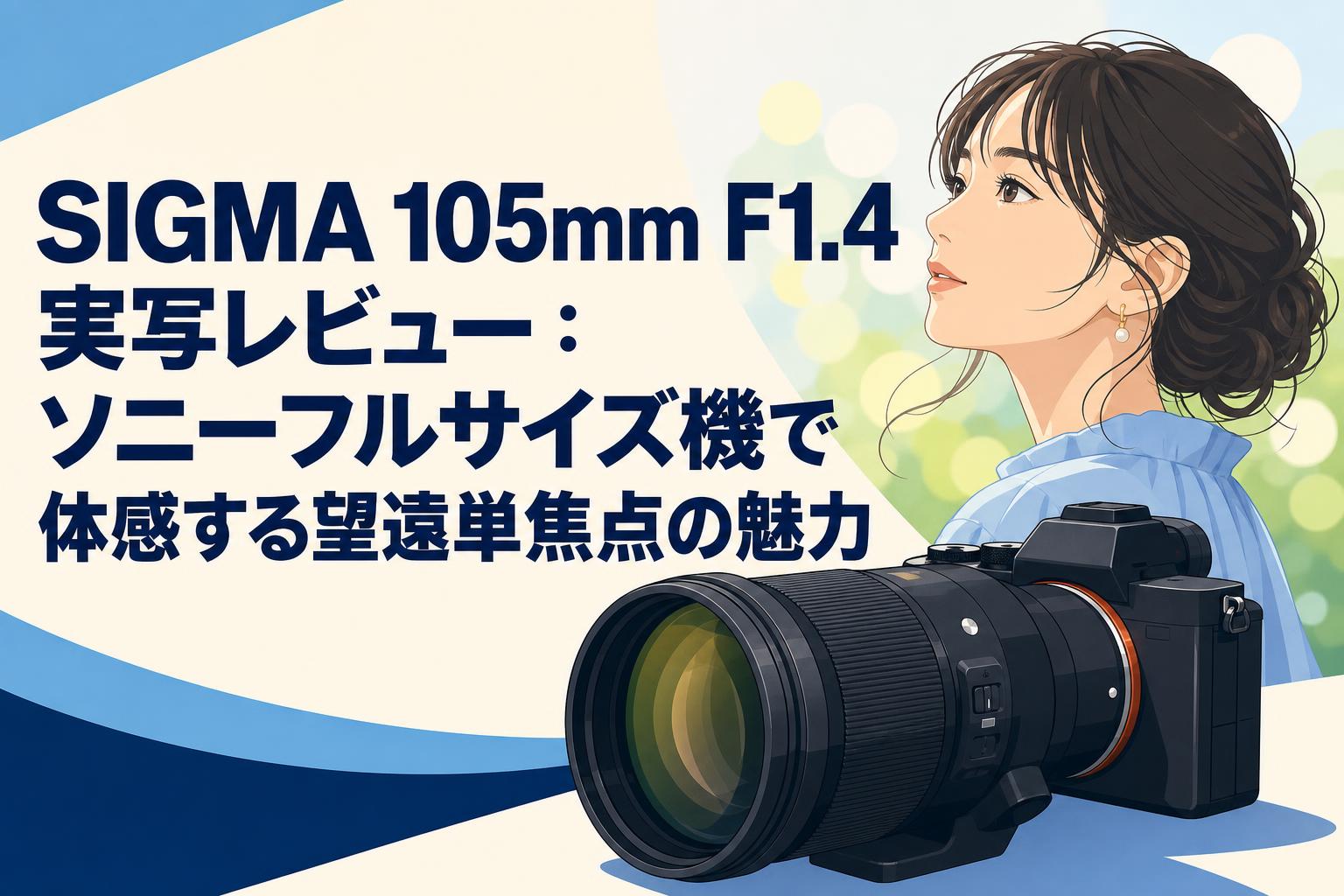 SIGMA 105mm F1.4 実写レビュー：ソニーフルサイズ機で体感する望遠単焦点の魅力