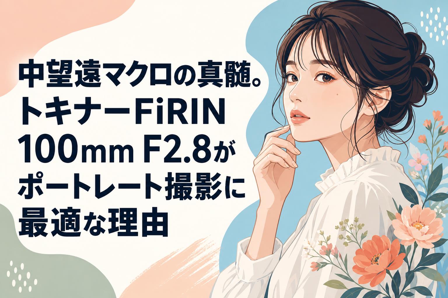 中望遠マクロの真髄。トキナーFiRIN 100mm F2.8がポートレート撮影に最適な理由