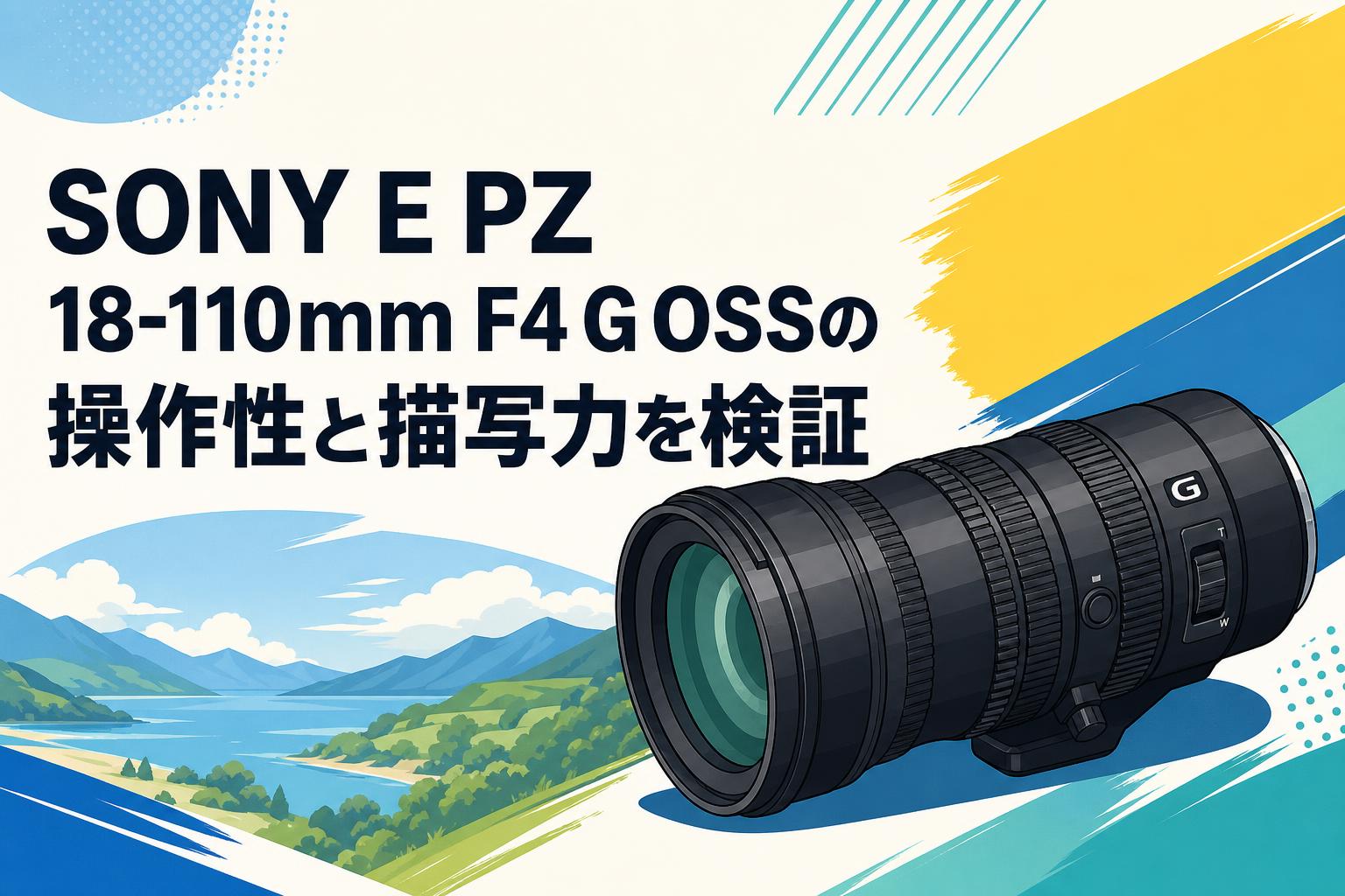 SONY E PZ 18-110mm F4 G OSSの操作性と描写力を検証