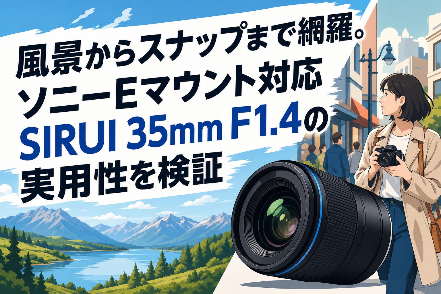 風景からスナップまで網羅。ソニーEマウント対応SIRUI 35mm F1.4の実用性を検証