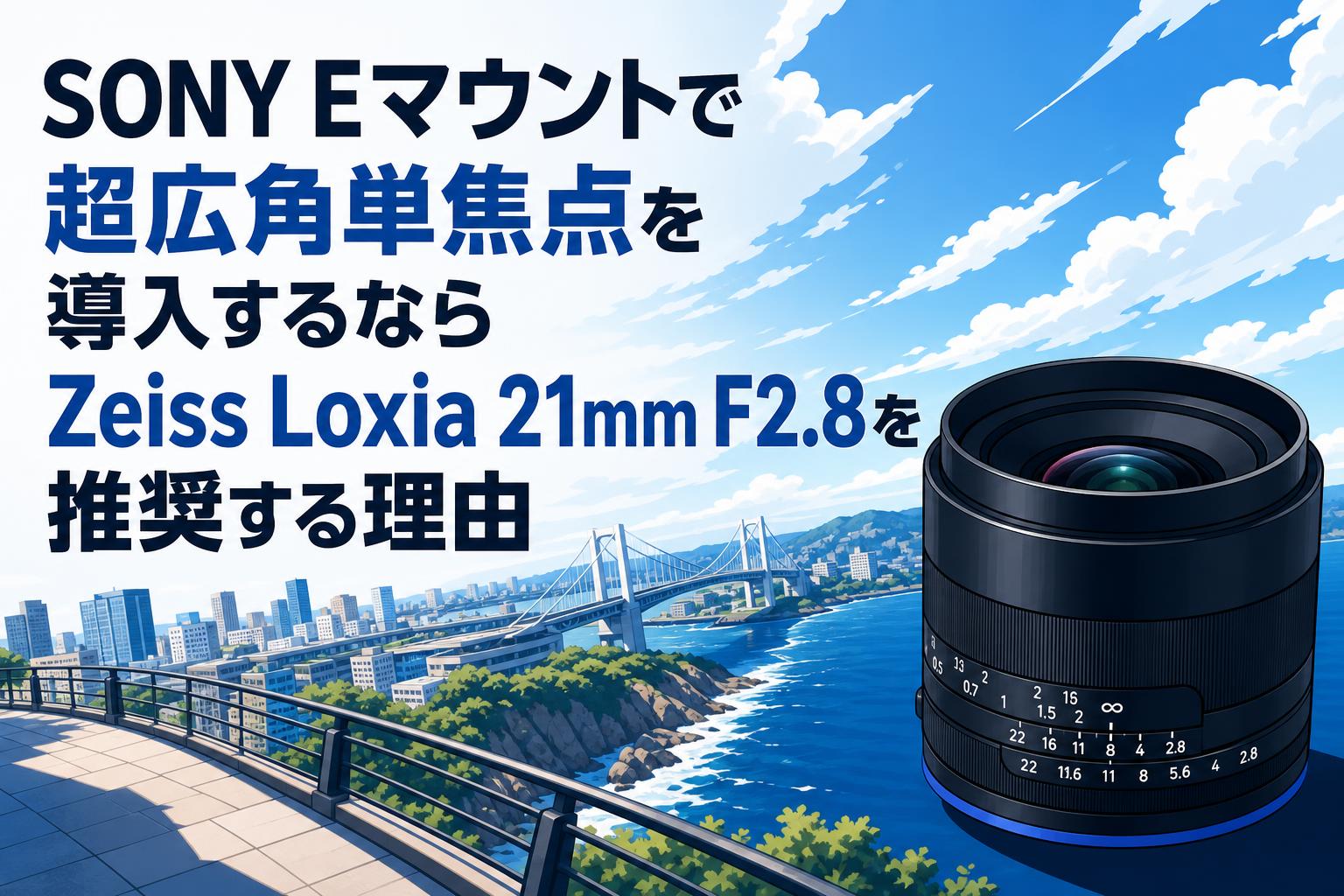 SONY Eマウントで超広角単焦点を導入するならZeiss Loxia 21mm F2.8を推奨する理由
