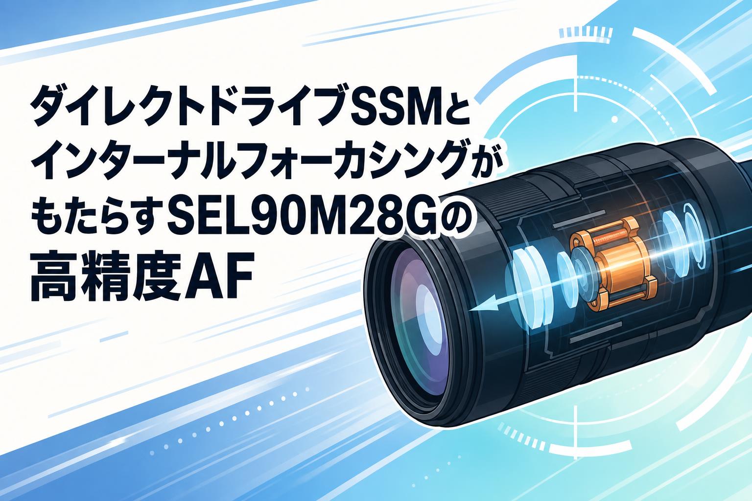 ダイレクトドライブSSMとインターナルフォーカシングがもたらすSEL90M28Gの高精度AF