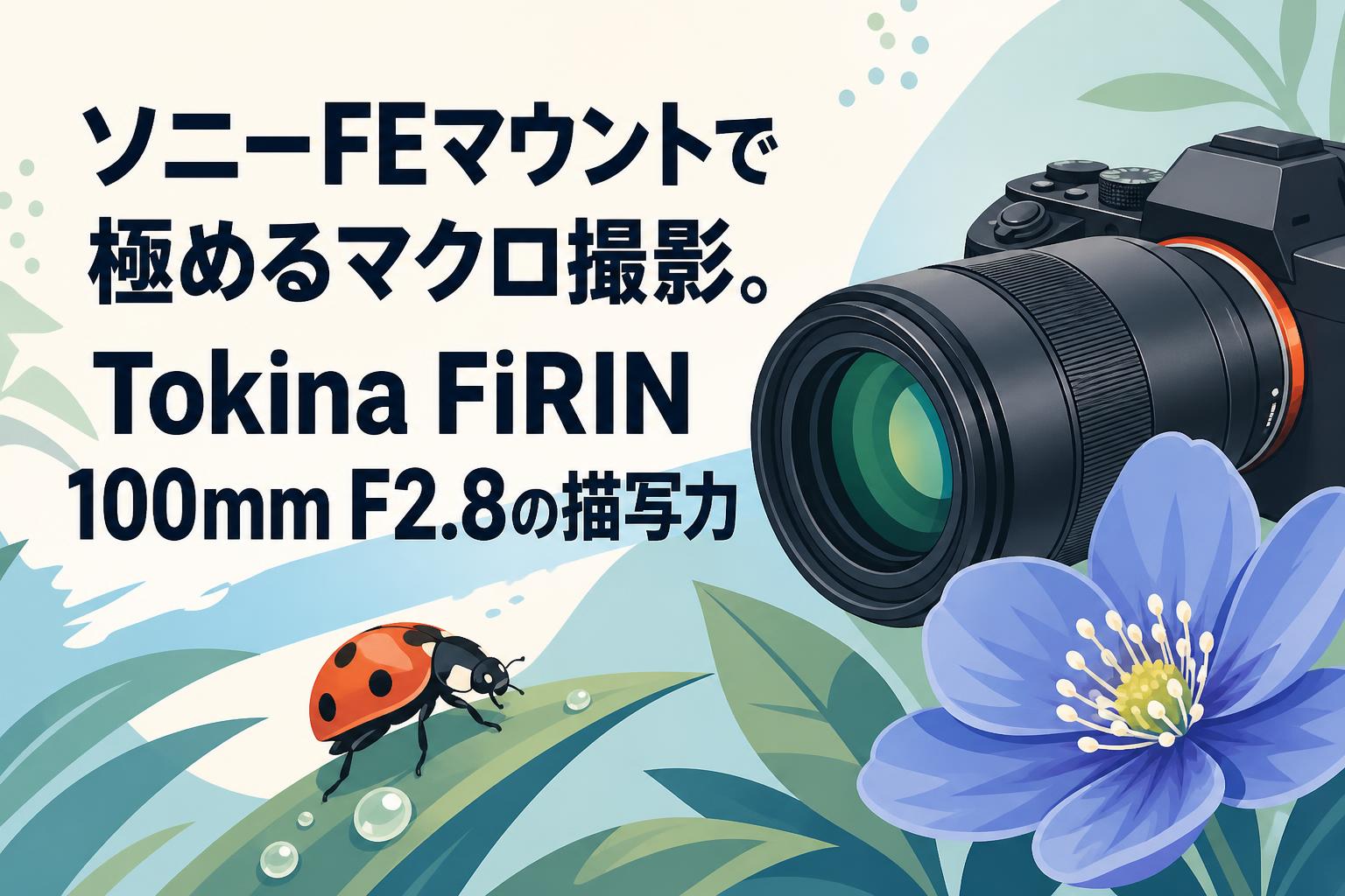 ソニーFEマウントで極めるマクロ撮影。Tokina FiRIN 100mm F2.8の描写力